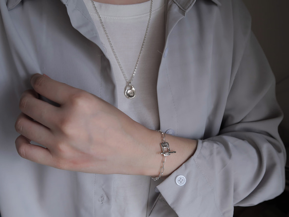 925純銀 焠煉 客製化刻字 長版 項鍊 長鍊 長鏈  免費送禮包裝 第13張的照片