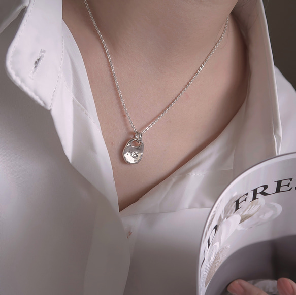 925純銀 焠煉 客製化刻字 長版 項鍊 長鍊 長鏈  免費送禮包裝 第5張的照片