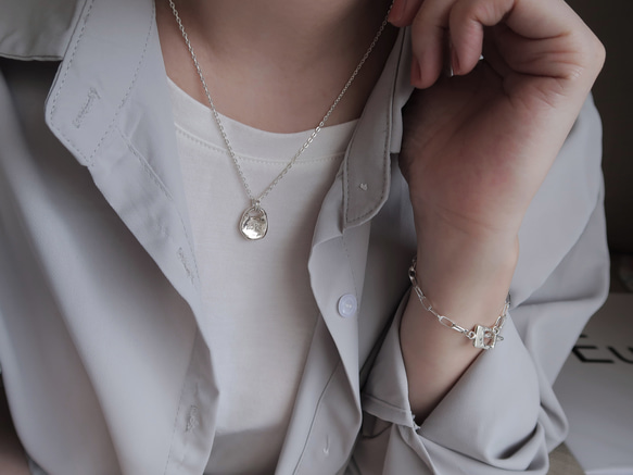 925純銀 焠煉 客製化刻字 長版 項鍊 長鍊 長鏈  免費送禮包裝 第12張的照片