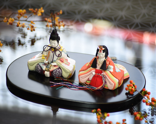 雛飾り　木目込み人形 12958fa8f2d9fc718c00d2083b01d8