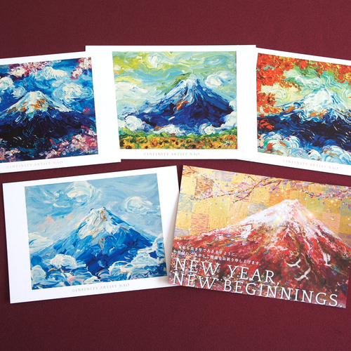10枚set【富士山】 絵葉書 はがき アート ポストカード カード 10枚set【富士山】 絵葉書 はがき アート ポストカード カード
