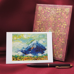 10枚set【富士山】 絵葉書 はがき アート ポストカード カード 龍神 山｜infinity artist NAO 4枚目の画像