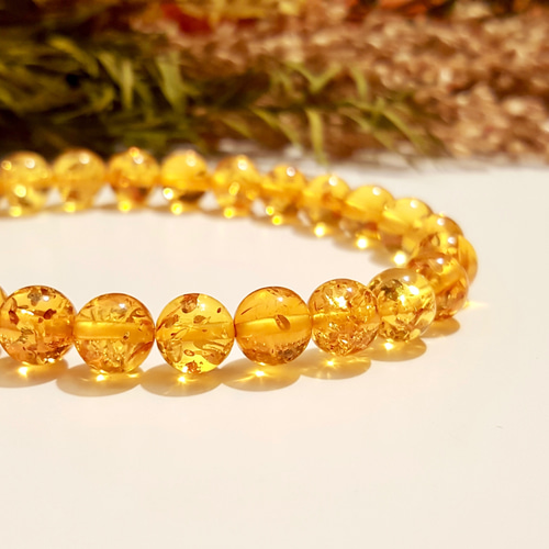 プレミアム】天然琥珀鑑定済＊鮮やかなバルティックアンバーの天然石