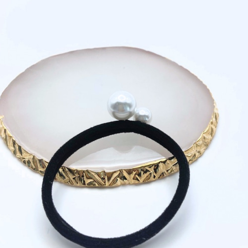 222パールヘアゴムキッズフォーマル入園準備卒園式ヘアアクセサリー