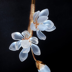 「新色」白木蓮の木製一本かんざし 9枚目の画像