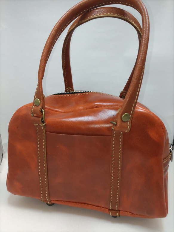 ミニボストンバッグ（オレンジ） 