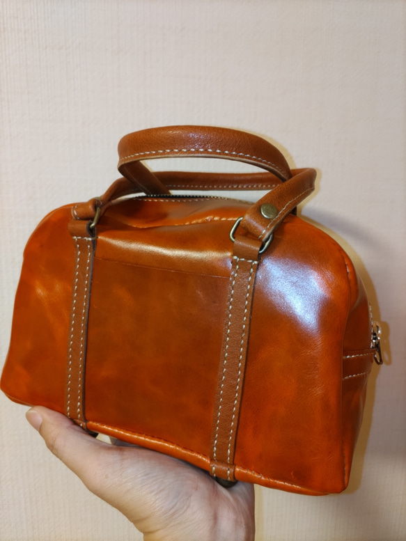 ミニボストンバッグ（オレンジ） 