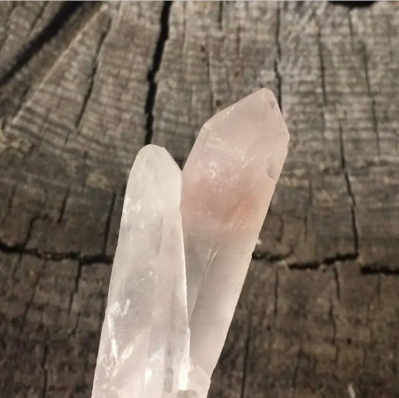 レア水晶　内モンゴル産　ピンククォーツ　水晶 3枚目の画像