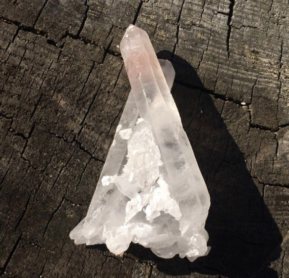 レア水晶　内モンゴル産　ピンククォーツ　水晶 2枚目の画像
