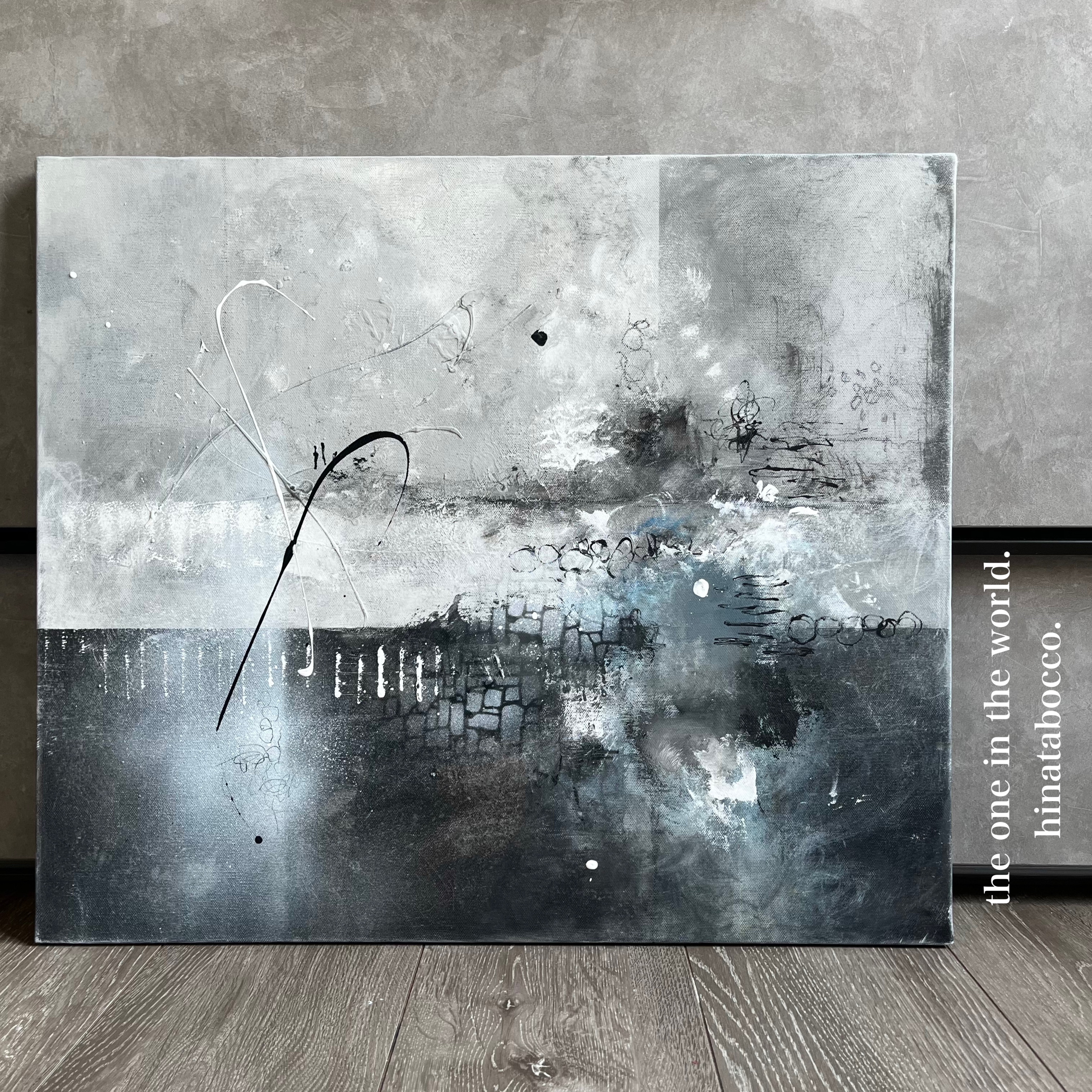 現代アート　53×45.5㎝　テクスチャーアート　大きめ　モダン　アートパネル