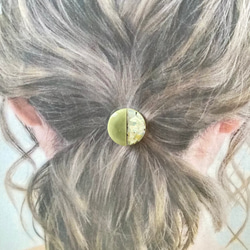 【再販】くすみカラー シェル ヘアゴム 2本セット レジン ヘアアクセサリー ハンドメイド 17枚目の画像