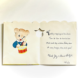 ヴィンテージグリーティングカード クマ｜アメリカ USA 4枚目の画像