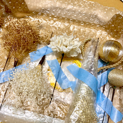金箔＆水引付き　金のチュールと和玉の髪飾り　成人式　結婚式　卒業式　振袖　袴　 4枚目の画像