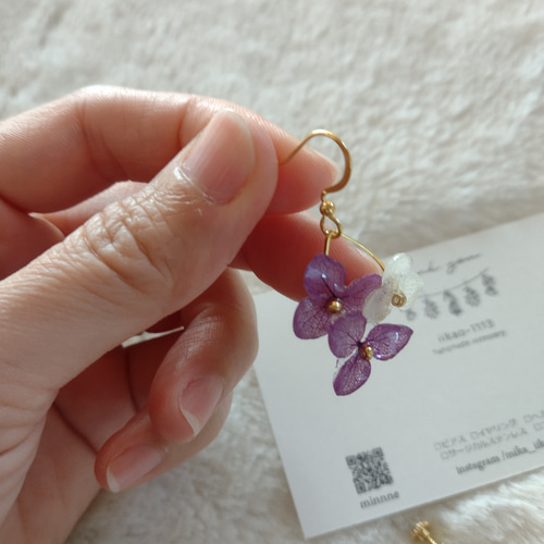 受注製作】世界に一つだけの本物の紫陽花 アナベル ゆらゆら