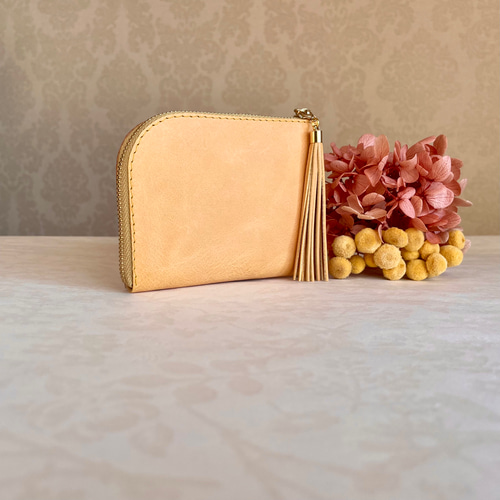 ☆再販しました☆ ミニ財布 コンパクト L字ファスナー ハート ポケット  