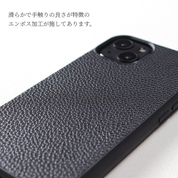 iphone ケース シンプル 14 pro 13 12 かわいい SE 11 スマホケース レザー スリム ピンク 3枚目の画像