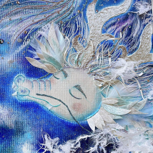 龍の絵画【1点物原画】宇宙龍～龍の絵 送料無料～ Dragon ヒーリング