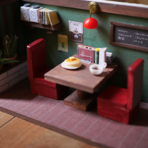 ミニチュア外観のあるレトロ喫茶店 その他置物 maron 通販