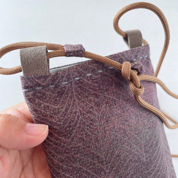 Unique item | KIMONO fabric mini crossbody bag - CRB282 第4張的照片