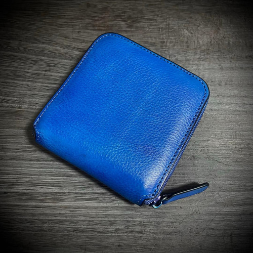 small wallet 【シボ革/ブラック】 三つ折り財布 chi.wata 通販