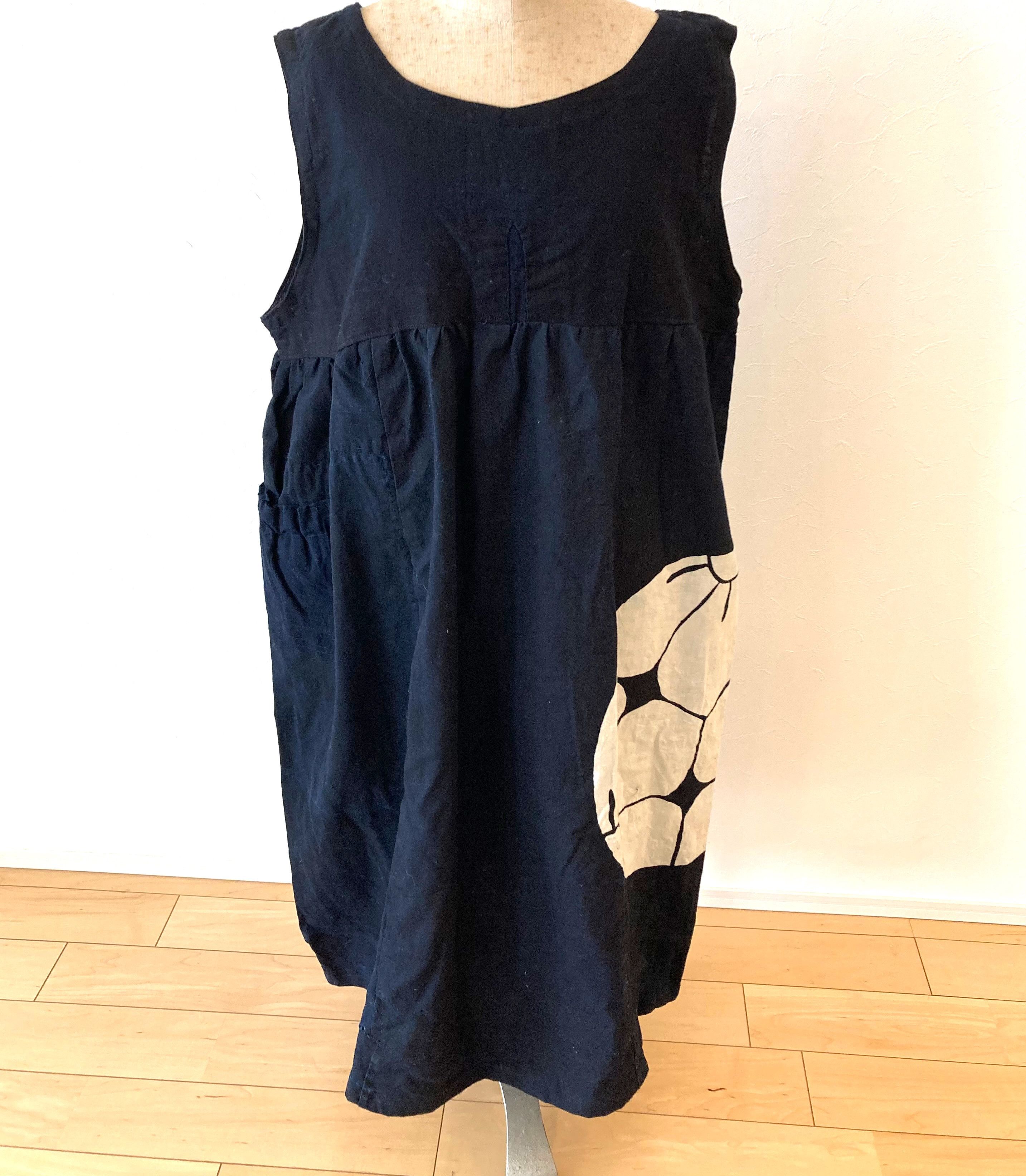 古布インディゴワンピース