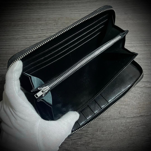 スティングレイ メンズ 長財布 エイ グリーン ギャルソンタイプ 