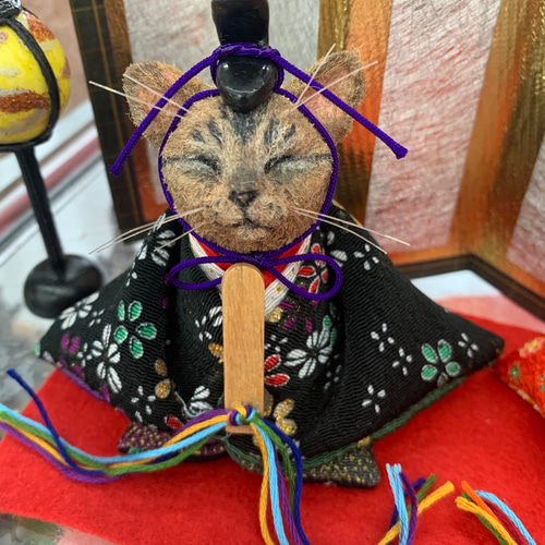 雛人形（猫 B） ひな人形・雛飾り PAPAS 通販 15313380｜Creema