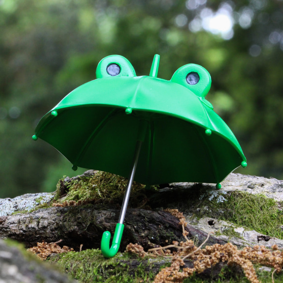 傘をさせば福カエル 1/10サイズ「カエルアンブレラ」 6枚目の画像