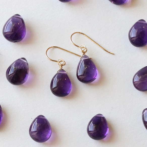 14公斤寶石品質贊比亞紫水晶耳環防過敏--新鮮採摘的葡萄-- 第5張的照片