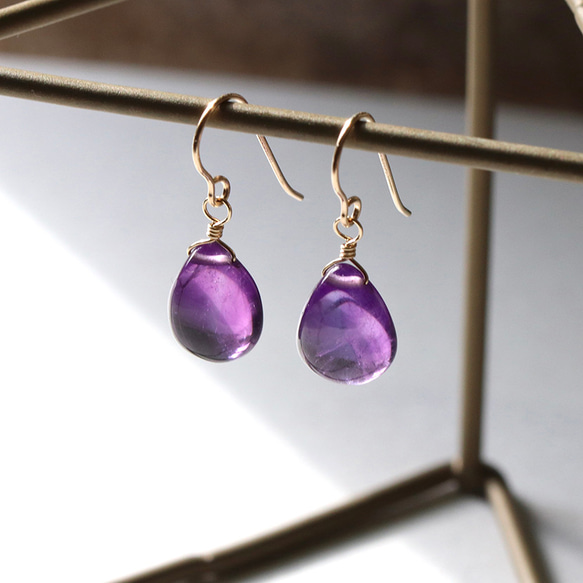 14公斤寶石品質贊比亞紫水晶耳環防過敏--新鮮採摘的葡萄-- 第8張的照片