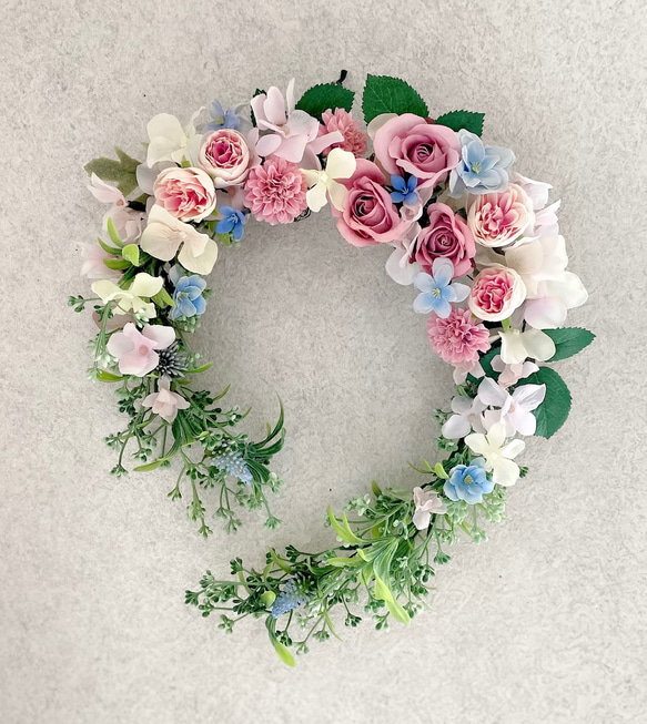 華やかホースシューリース リース MINT GREEN 通販｜Creema  