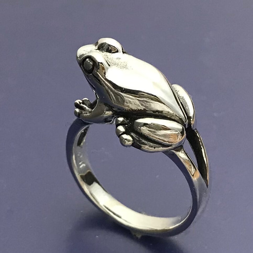 シルバーリング、カエル 指輪・リング NORI 通販｜Creema(クリーマ  