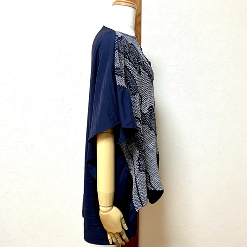 兵児帯リメイク ドレープワンピース 着物リメイク 兵児帯リメイク 総