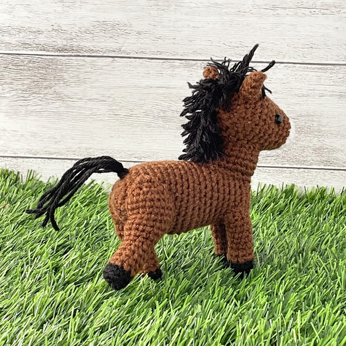 d*9様 お馬さんの編みぐるみ◎（☆キャプションお読みください） d*9様 お馬さんの編みぐるみ◎（☆キャプションお読みください）