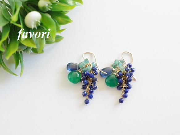 花束ピアスMini① 14Kgf 4,050円