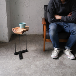 小さなソファーサイドコーヒーテーブル 椿① 12枚目の画像