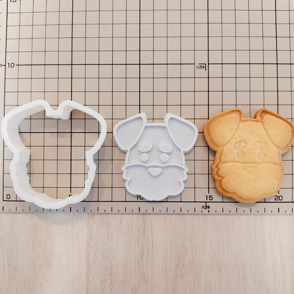 【可愛い】シュナウザーグッズ＊ほっこりさん クッキー型｜プレゼントにも◎ミニチュアシュナウザー グッズ 4枚目の画像