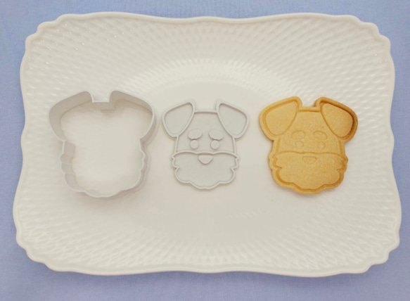 【可愛い】シュナウザーグッズ＊ほっこりさん クッキー型｜プレゼントにも◎ミニチュアシュナウザー グッズ 3枚目の画像