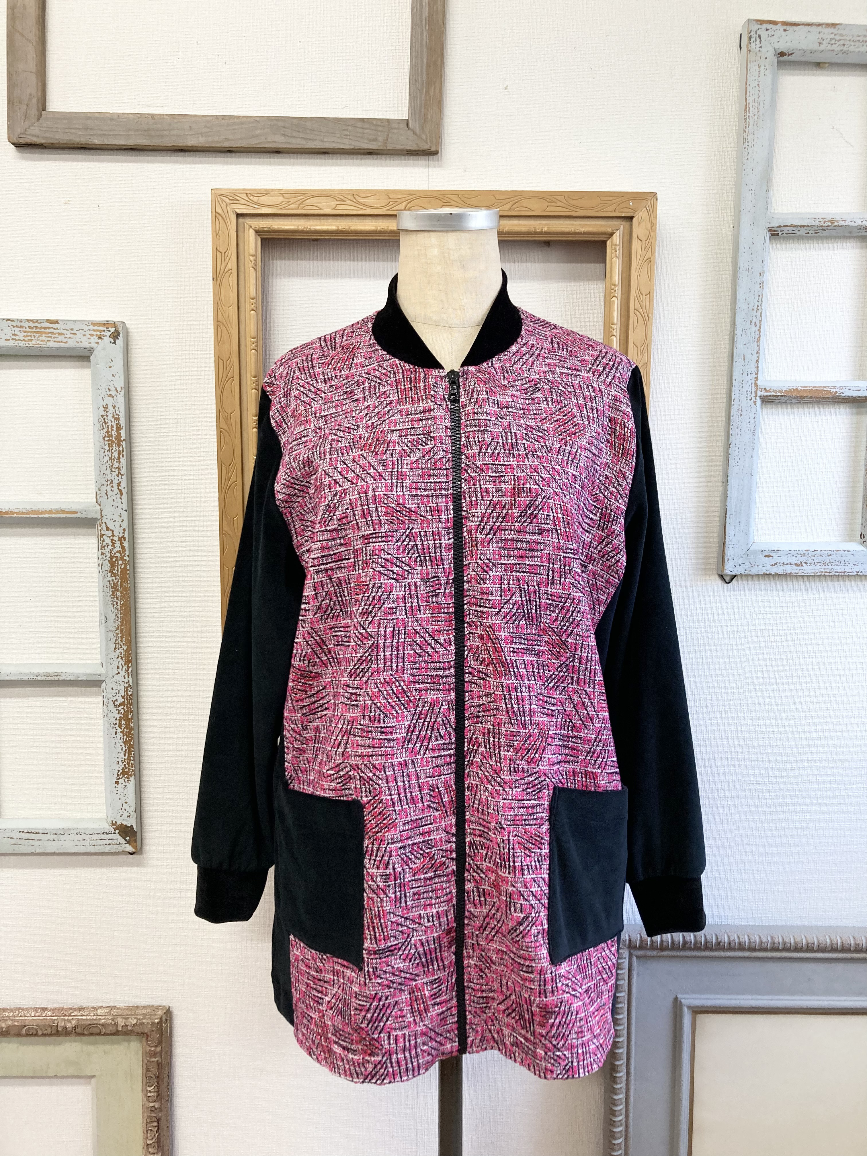 トレオネスタ　ピンクツイードジャケット