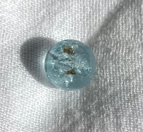 【AAA ブルートパーズ 8.3mm玉 バラ】粒売り 天然石ビーズ 11月誕生石 現物 5枚目の画像