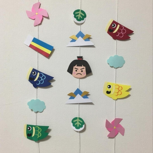 送料無料》壁面飾り 5月 こいのぼり ガーランド その他アート minimini