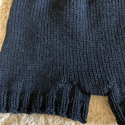 手編み毛糸のパンツ　大人Lサイズ　メリノウール使用 3枚目の画像