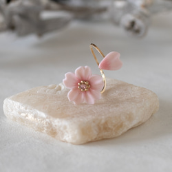 14KGF : 桜散るリング / サイズフリー 4枚目の画像