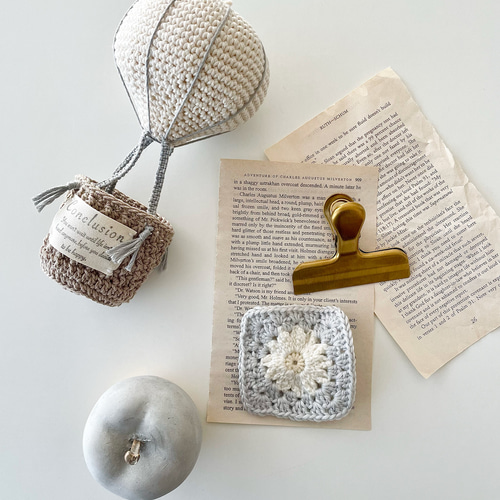 あみぐるみ　Bモビール　お月見 あみぐるみ Bモビール お月見