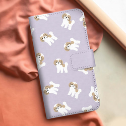 【 シーズー パターン柄 】手帳 スマホケース　犬　うちの子　プレゼント　iPhone & Android 3枚目の画像