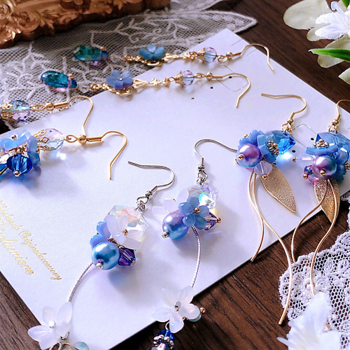 ネモフィラ ひとしずくピアス／イヤリング ピアス（フック・チェーン