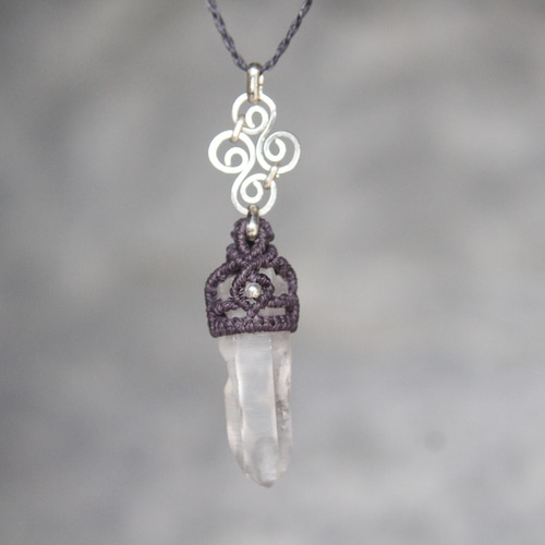 レムリアンシードクリスタル シルバー925 ワイヤーワーク 紋章