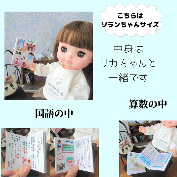 【ミニミニ教科書二冊セット】ミニチュア・ソランちゃん 2枚目の画像