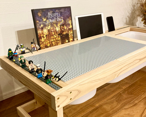 着払い】レゴテーブル／ブックスタンド／レゴ収納／プレイテーブル