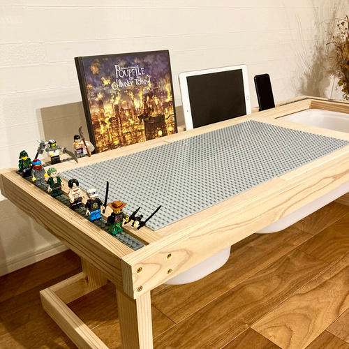 着払い】レゴテーブル／ブックスタンド／レゴ収納／プレイテーブル